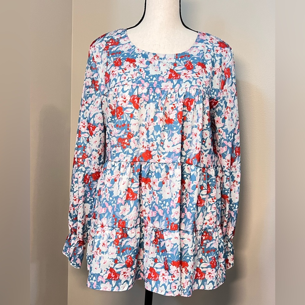 Floral Print Women's Blouse